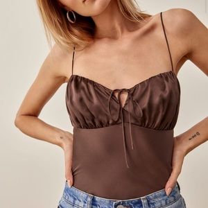 Reformation Lilibet Top - Cafe
